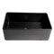 Alfi Brand Black Matte Smooth Apron 30" x 18" Single Bowl Fireclay Farm Sink ABF3018-BM - alternate 7